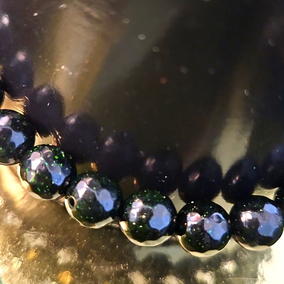Mens Natural Green Spinel Gemstone Bracelet - Picture 2 of 3
